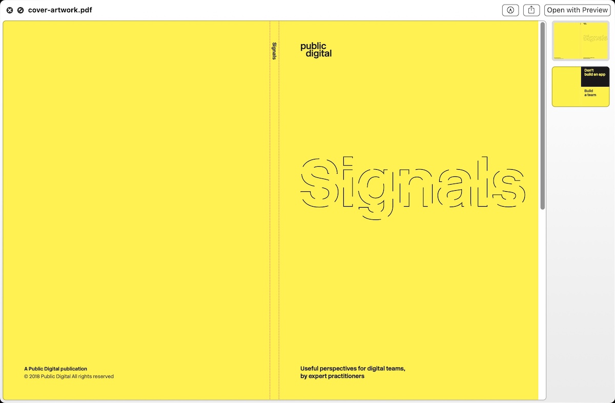 Signals 1 artwork